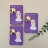 Bálsamo Labial Niña Comunión Fondo Morado | Detalle Elegante
