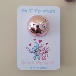 Bálsamo Labial Esfera Stitch y Angel Disney | Detalle "Ohana"