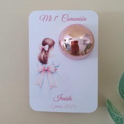 Bálsamo Labial Niña Comunión Lazada Rosa | Detalle Elegante