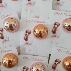 Bálsamo Labial Niña Comunión Lazada Rosa | Detalle Elegante