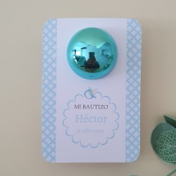 Bálsamo Labial Esfera Chupete Celeste | Detalle de Bautizo
