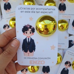 Bálsamo Labial Niño Comunión Traje | Detalle Clásico y Elegante
