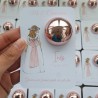 Bálsamo Labial Niña Comunión Espalda Lazo Rosa | Detalle Elegante