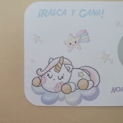 Tarjetas Rasca y Gana Unicornio | Juego Divertido para Eventos