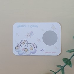 Tarjetas Rasca y Gana Unicornio | Juego Divertido para Eventos