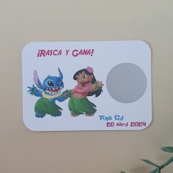 Tarjetas Rasca y Gana Lilo & Stitch | ¡Ohana significa diversión!