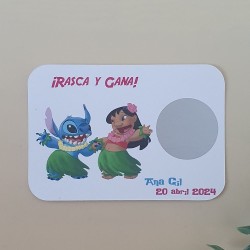 Tarjetas Rasca y Gana Lilo & Stitch | ¡Ohana significa diversión!