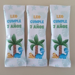 Aspitos Personalizados Dinosaurios | Detalle Fiesta Prehistórica