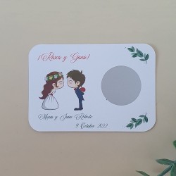 Tarjetas Rasca y Gana Novios | Diversión y Emoción en tu Boda