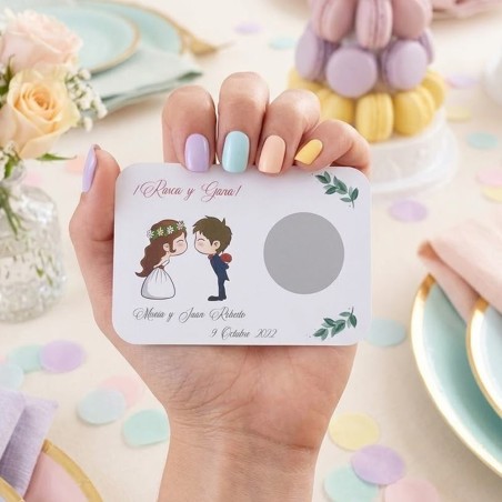 Tarjetas Rasca y Gana Novios | Diversión y Emoción en tu Boda