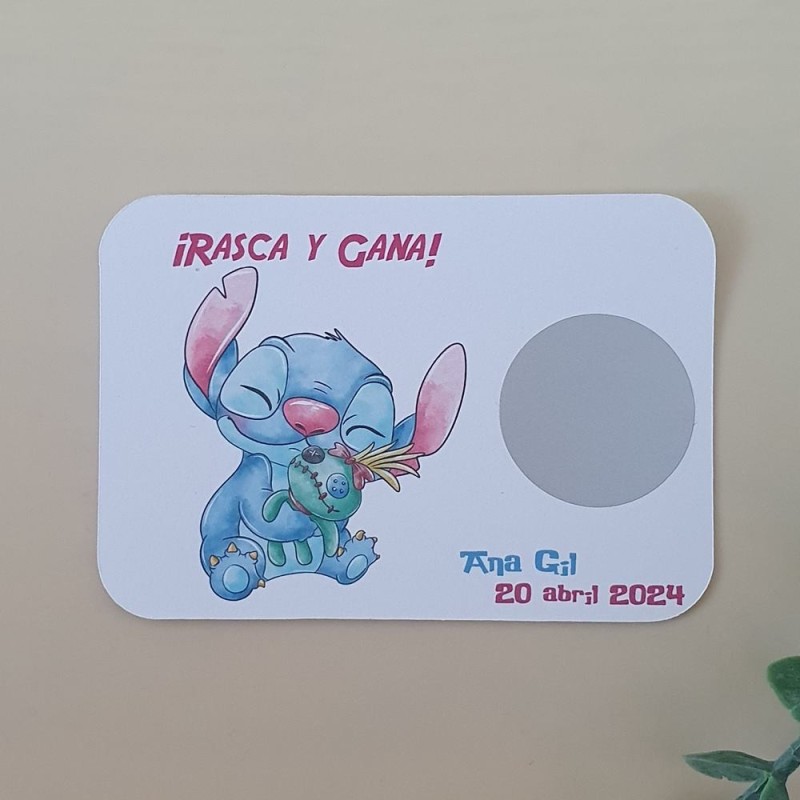 Tarjetas Rasca y Gana Lilo & Stitch | ¡Ohana significa diversión!