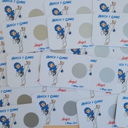 Tarjetas Rasca y Gana Taekwondo | ¡Un detalle con mucha garra!