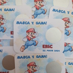Tarjetas Rasca y Gana Super Mario | ¡Sube de nivel tu evento!