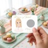 Tarjetas Rasca y Gana Comunión Niña Volantes | Detalle Dulce y Divertido