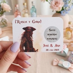 Tarjetas Rasca y Gana Piratas del Caribe | ¡Encuentra el Tesoro!