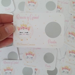 Tarjetas Rasca y Gana Gatita Real | Un Detalle con Mucha Clase