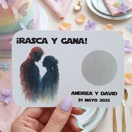 Tarjetas Rasca y Gana Padmé & Anakin | Un Amor Galáctico