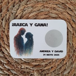 Tarjetas Rasca y Gana Padmé & Anakin | Un Amor Galáctico