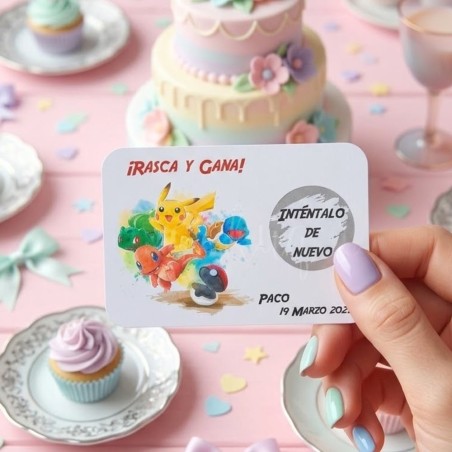 Tarjetas Rasca y Gana Pokémon | ¡Hazte con todos los premios!