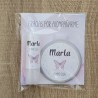 Pack Regalo Labial y Espejo Mariposa Rosa | Detalle Elegante y Coqueto