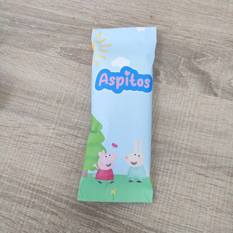 Aspitos Personalizados Peppa Pig | Detalle Cumpleaños Infantil