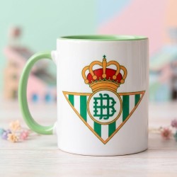 Taza Real Betis con Interior en Color | ¡Sentimiento Verdiblanco!