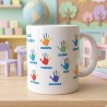 Taza Personalizada "Seño Manos Sonrientes" | El Regalo más Emotivo
