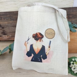 Tote Bag Nature Peluquera | Estilo y Profesión en Algodón Natural