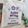 Tote Bag Nature Stitch "Hoy es un gran día" | Optimismo Disney Eco