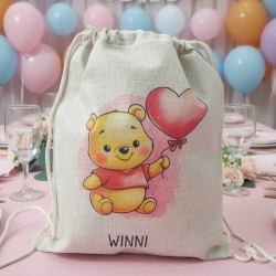 Mochila de Cuerdas Nature Winnie the Pooh | Dulzura y Estilo Natural