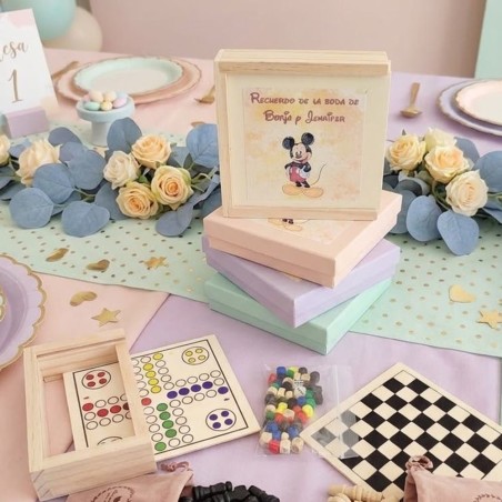 Set de Juegos Nature Mickey Disney | Ajedrez, Parchís y Damas