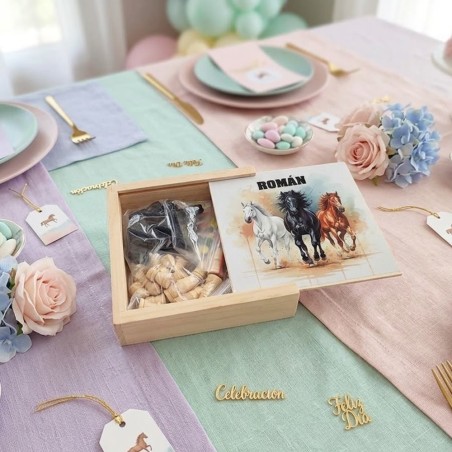 Set Multi Juegos Caballos | Ajedrez, Parchís y Damas Línea Nature
