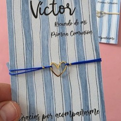 Pulsera de Hilo Corazón | Detalle Artesanal y Personalizado