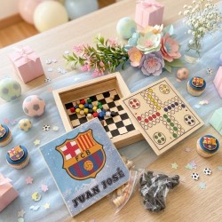 Set Multi Juegos FC Barcelona | Parchís, Damas y Ajedrez Blaugrana