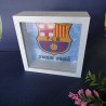 Hucha de Madera Blanca FC Barcelona | Ahorra con Pasión