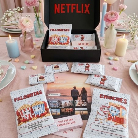Caja Maratón Netflix San Valentín | Chuches, Vales y Amor