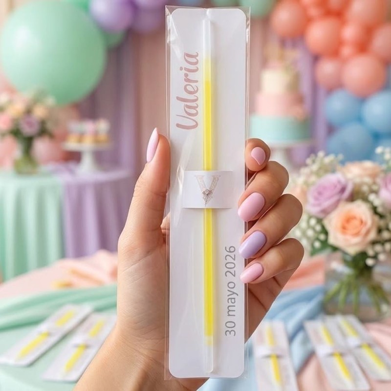 Pulsera Luminosa Personalizada | Inicial V y Vestido de Comunión