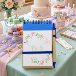 Cuaderno A6 con Bolígrafo Primavera | Práctico y Elegante para Eventos