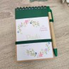 Cuaderno A6 con Bolígrafo Primavera | Práctico y Elegante para Eventos