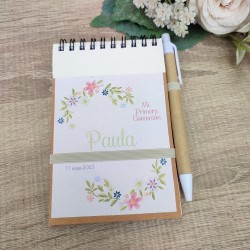 Cuaderno A6 con Bolígrafo Primavera | Práctico y Elegante para Eventos