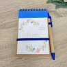 Cuaderno A6 con Bolígrafo Primavera | Práctico y Elegante para Eventos
