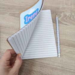 Cuaderno A5 Kraft Peppa Pig + Lápiz | Detalle Infantil Personalizado