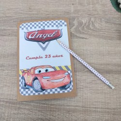 Cuaderno A5 Kraft Cars Disney + Lápiz | ¡Creatividad a Toda Velocidad!