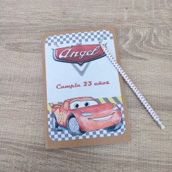 Cuaderno A5 Kraft Cars Disney + Lápiz | ¡Creatividad a Toda Velocidad!