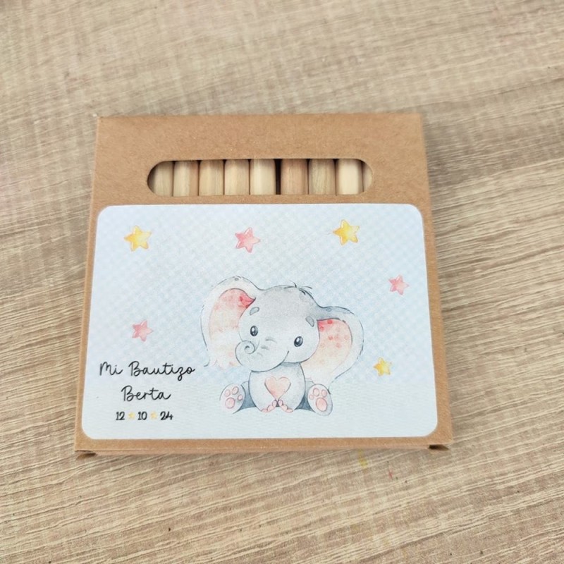 Caja Grande de Lápices de Madera Elefante | Creatividad y Suerte