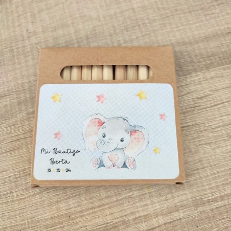 Caja Grande de Lápices de Madera Elefante | Creatividad y Suerte