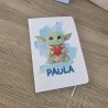 Cuaderno Blanco Grogu Star Wars | Ideas del Espacio Exterior