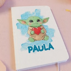 Cuaderno Blanco Grogu Star Wars | Ideas del Espacio Exterior
