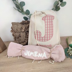 Pack Verano Rosa Personalizado (Mochila + Toalla) | Kit de Playa Único