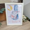 Lámina Enmarcada Baby Elefante | Decoración Infantil Personalizada